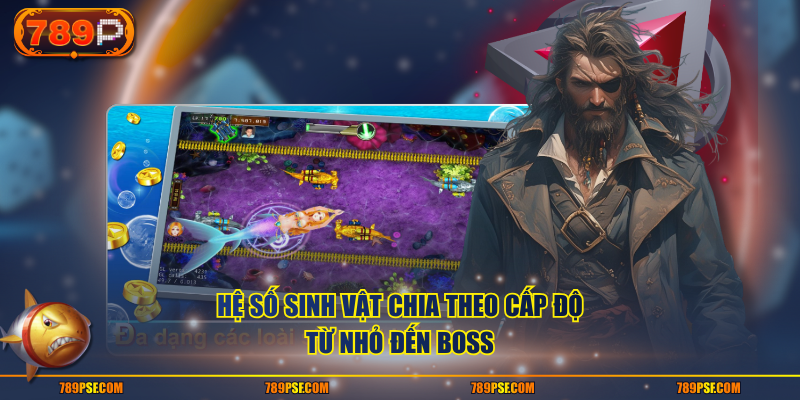 Hệ số sinh vật chia theo cấp độ từ nhỏ đến Boss