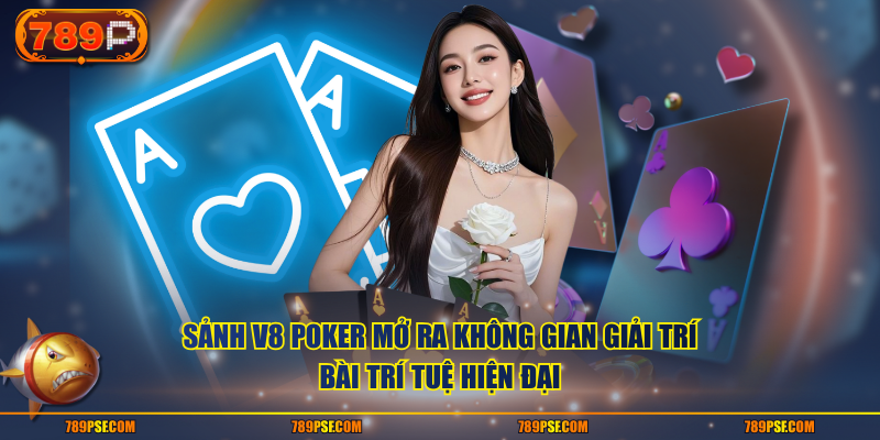Sảnh V8 poker mở ra không gian giải trí bài trí tuệ hiện đại